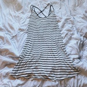 Striped Black and White Dress